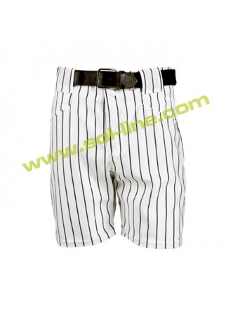 Baseball Pinstriped Shorts